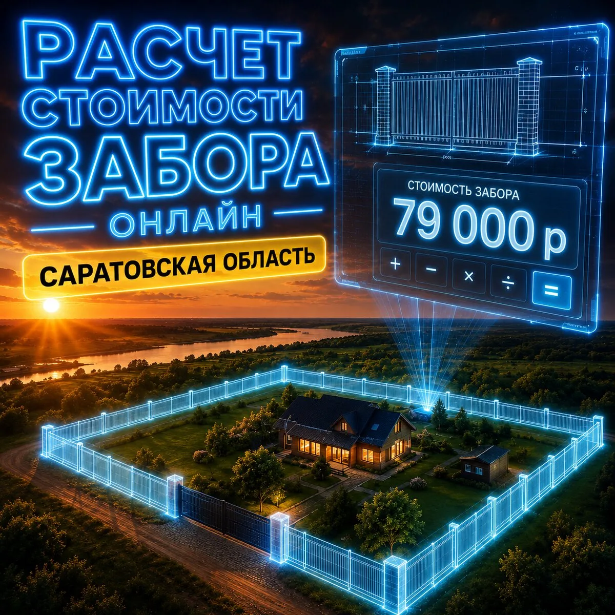 Узнайте цену забора под ключ онлайн, Саратов и Энгельс

👍 Строительство качественных заборов под кл