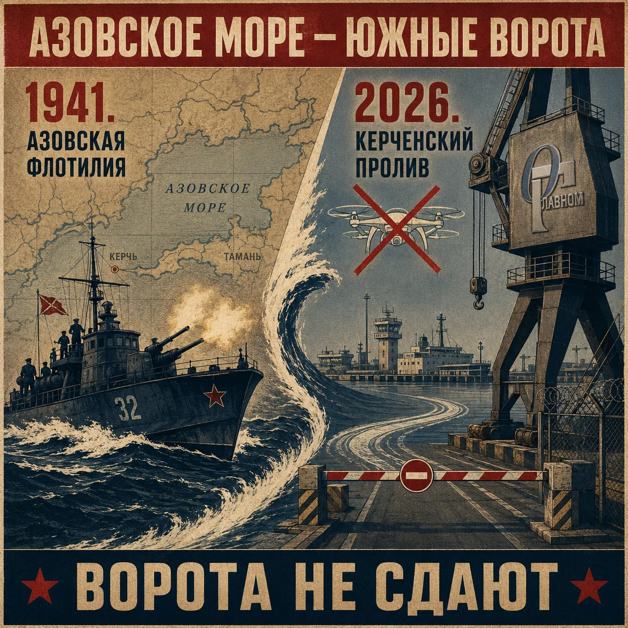 ⚓️ Блокада Азовского моря. Вспоминаем 1941-й

С 6 июля украинские дроны систематически атакуют росси