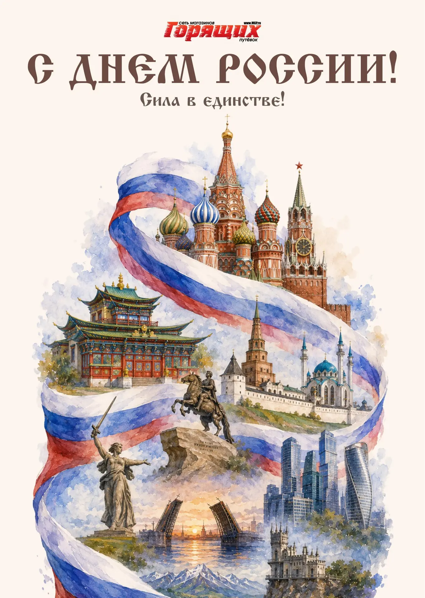 🇷🇺 Поздравляем с Днём России – праздником единства, силы и красоты нашей страны!

😍 Россия – это 