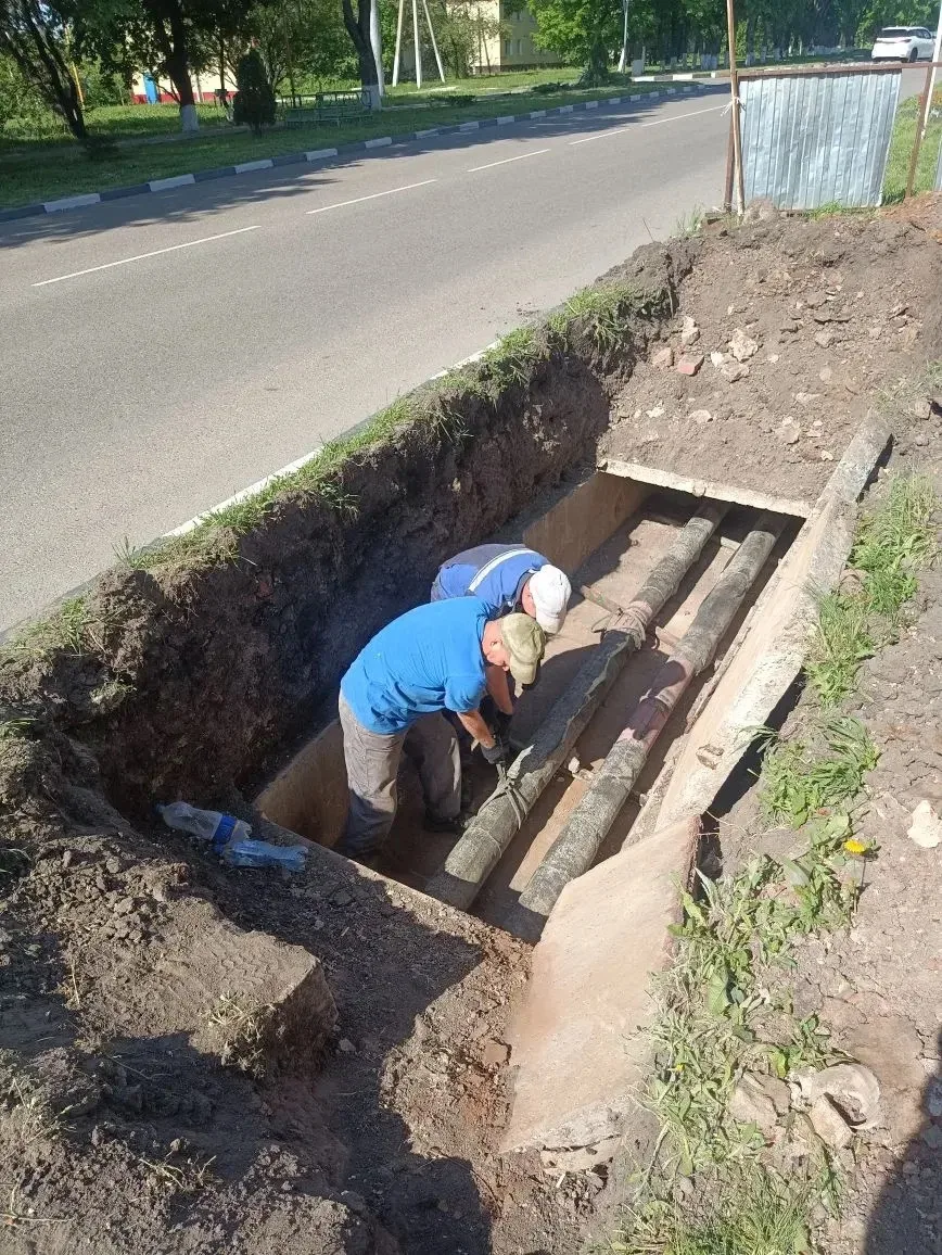 Замена участка теплотрассы по улице Пролетарская п. Ракитное