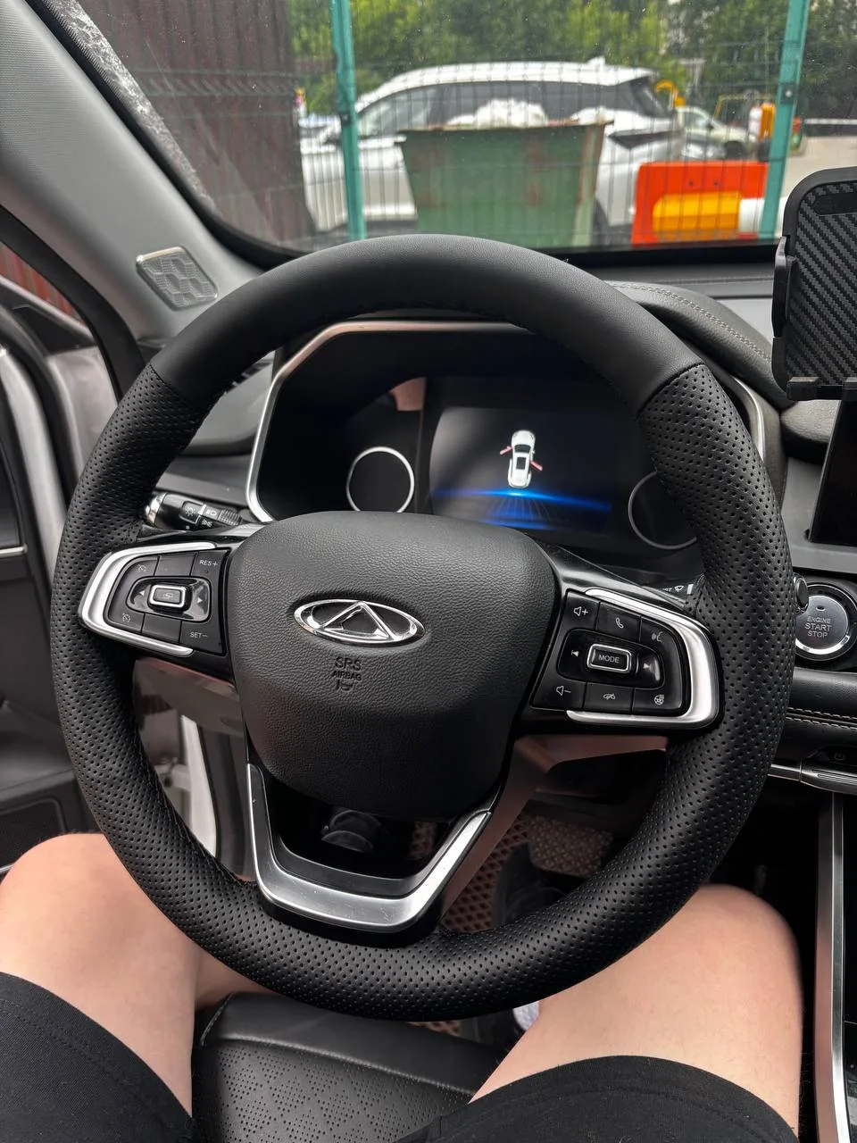 ПОСЛЕ🔥
🚘CHERRY TIGGO 
✅️Материал комбинированный: перфорированная кожа+ вставка НАППА (11)
Время в