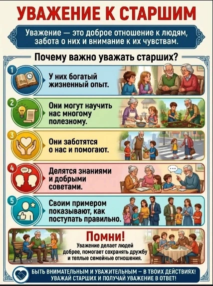 Как объяснить, что такое уважение к старшим?🌞