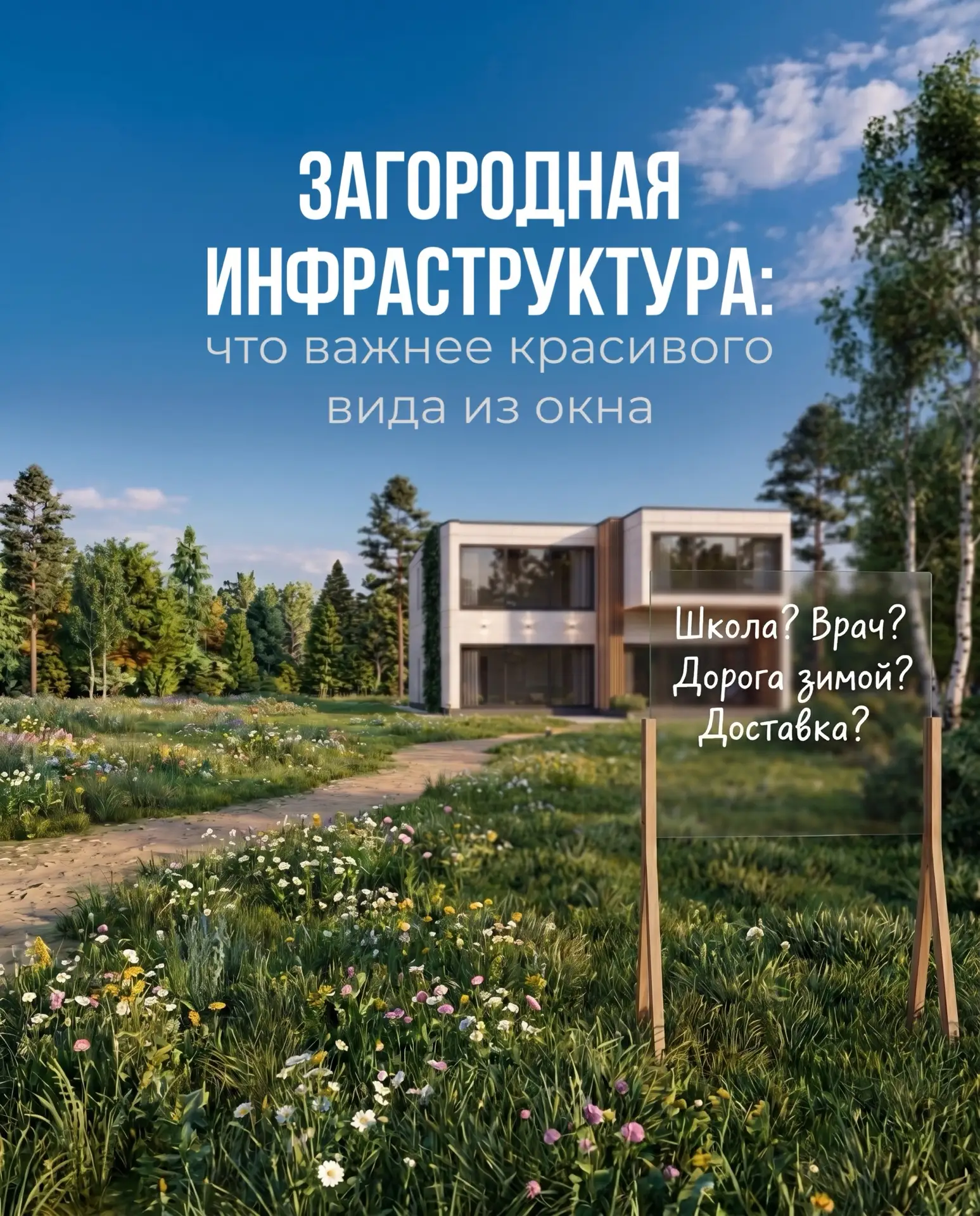 Когда люди выбирают место для будущего дома, они очень часто влюбляются глазами.

🌿Лес рядом.
🌿Пол