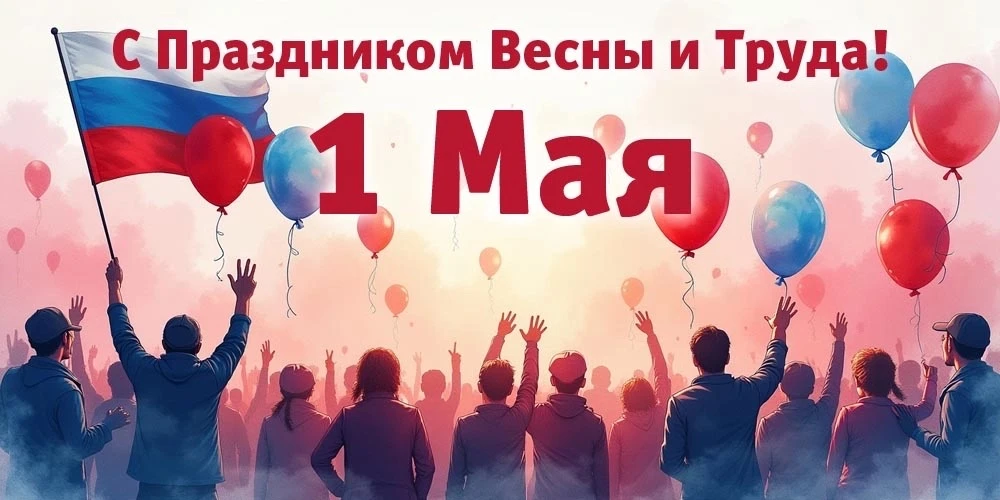 С Днём весны и труда!❤️

Дорогие друзья!

От всей души « 365 ПРАЗДНИКОВ» поздравляет вас Первомаем —
