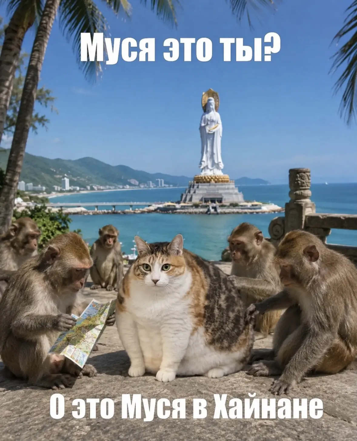 Пока все копят на отпуск - Муся уже на экскурсии в
Хайнане, ныряет в Египте, отдыхает в Турции с мус