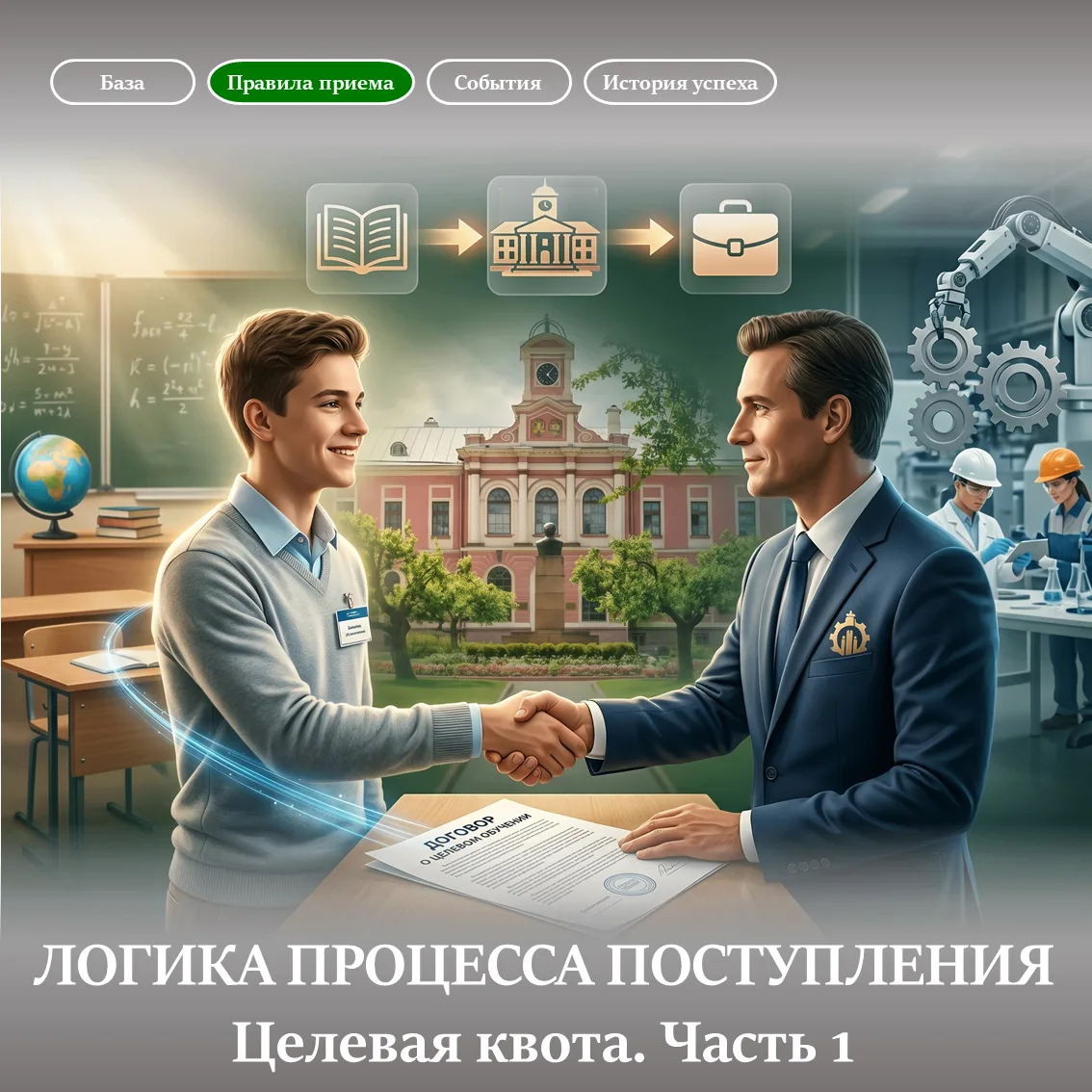 Переходим к серьезным аспектам поступления
Обсуждаем квоты

Целевая квота. Часть 1

🎯 Что такое цел