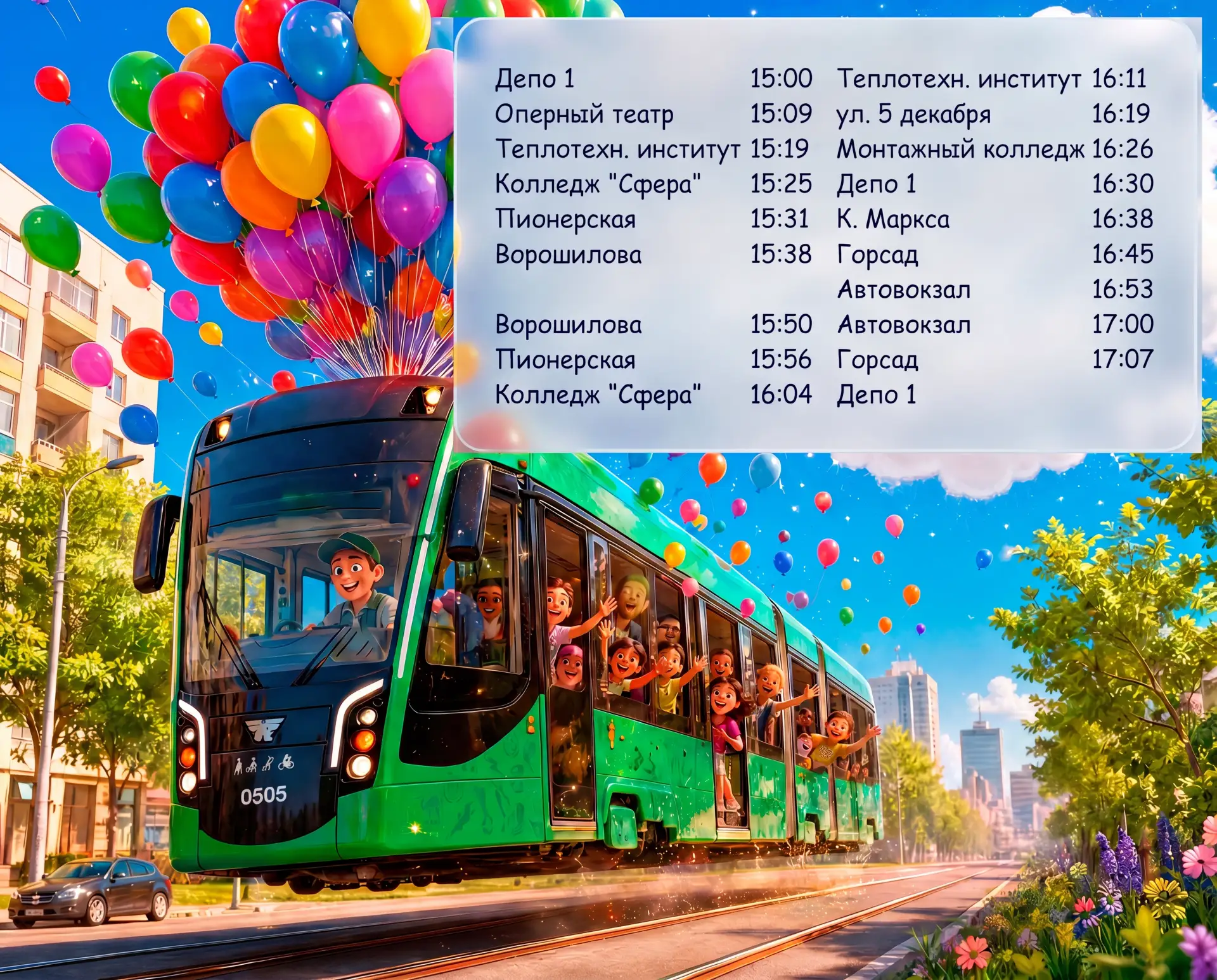 ⚡️ Осторожно, двери закрываются!
Следующая остановка — «Лето»! 🎉🚋

Мы решили, что первый понедельн