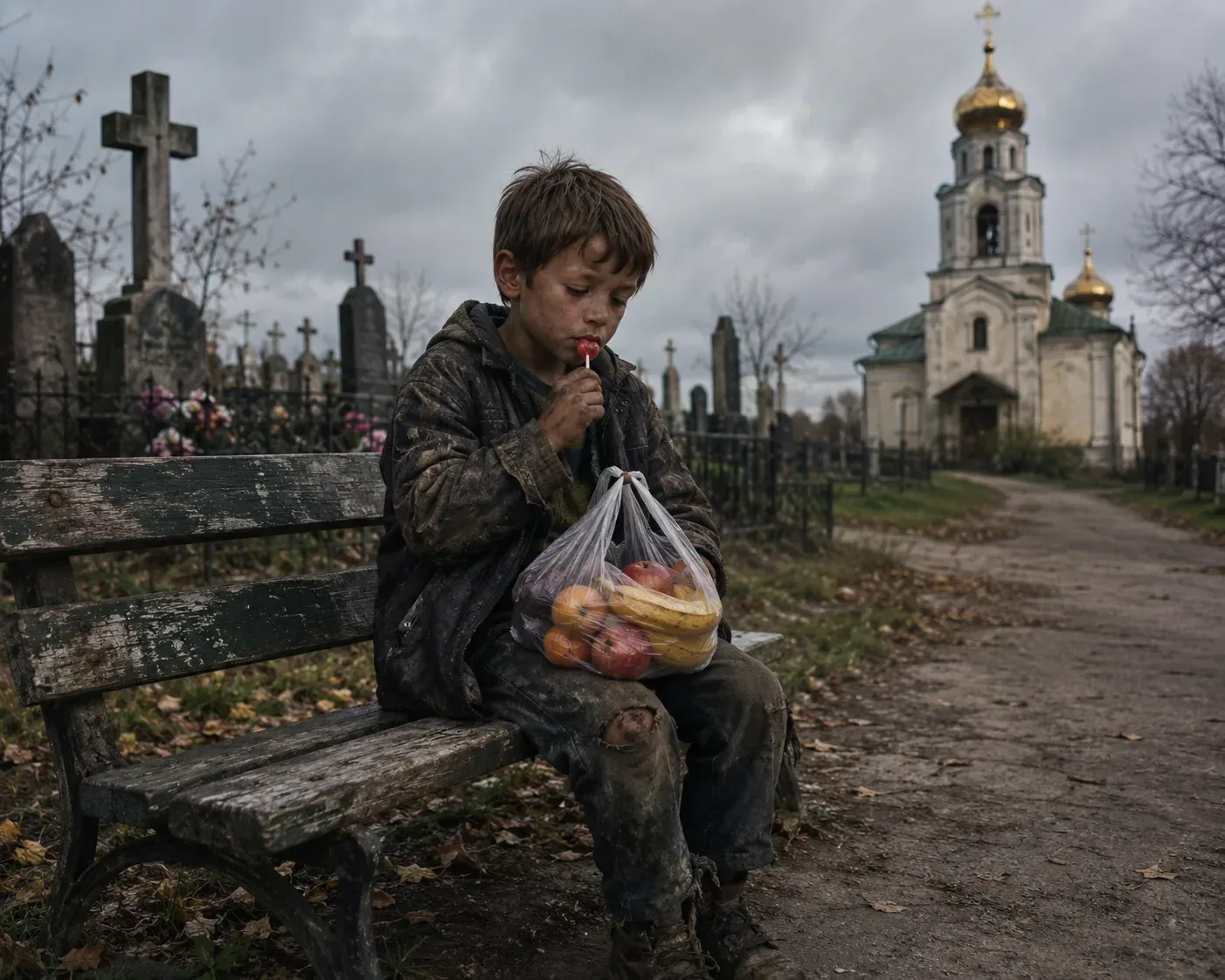 Конфеты среди могил

🍃 Егору было всего двенадцать лет, но жизнь научила его тому, чему многих взро