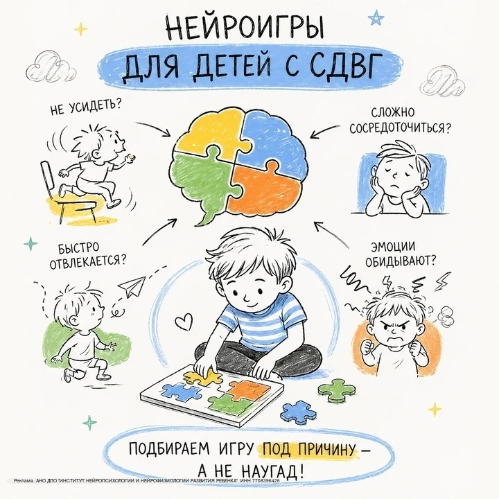 Чек-лист: работает ли ваша нейроигра для детей с СДВГ? Коррекционные специалисты, проверьте, себя
□ 