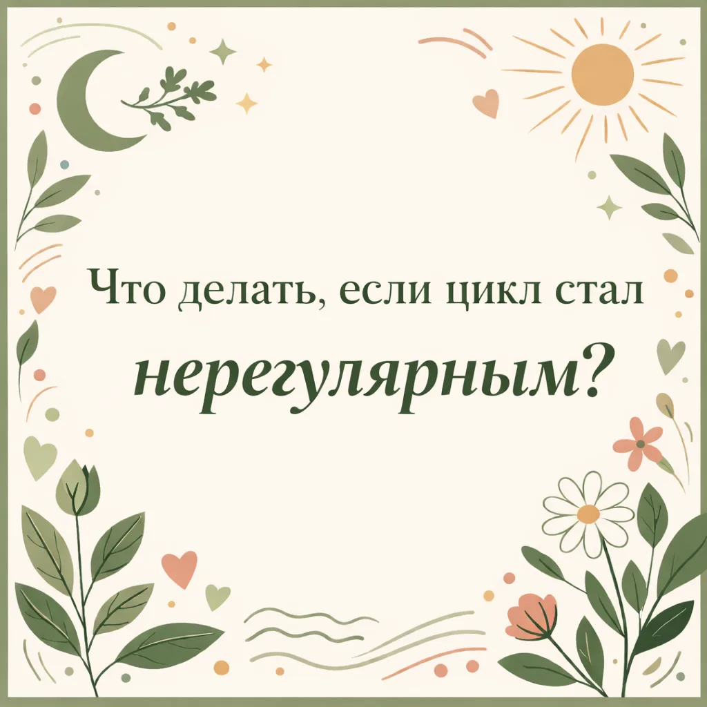 Что делать, если цикл стал нерегулярным или месячные пропали?

Для начала важно понять: цикл не исче