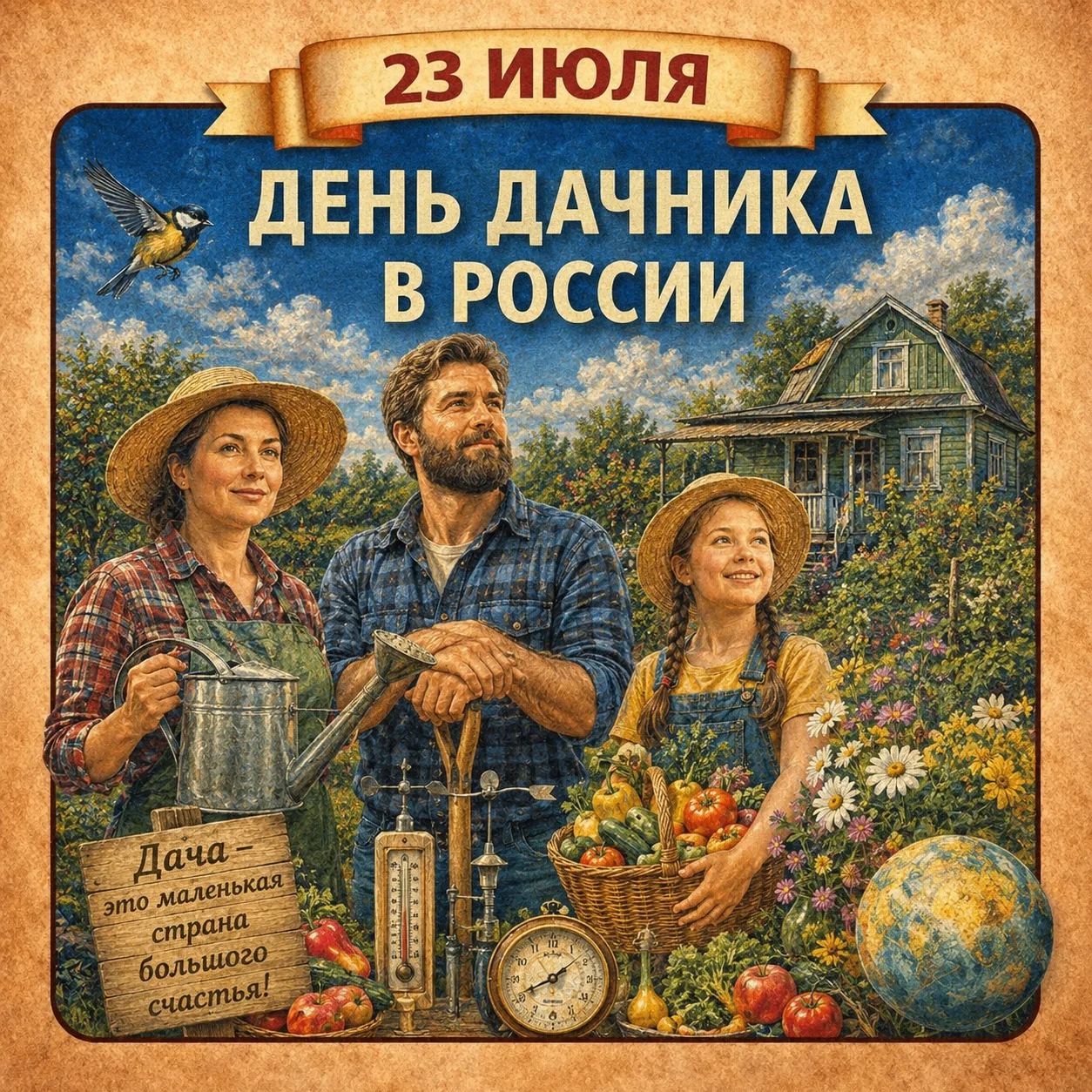 🌱23 июля - День дачника в России

23 июля в России отмечается праздник, известность которого не сли