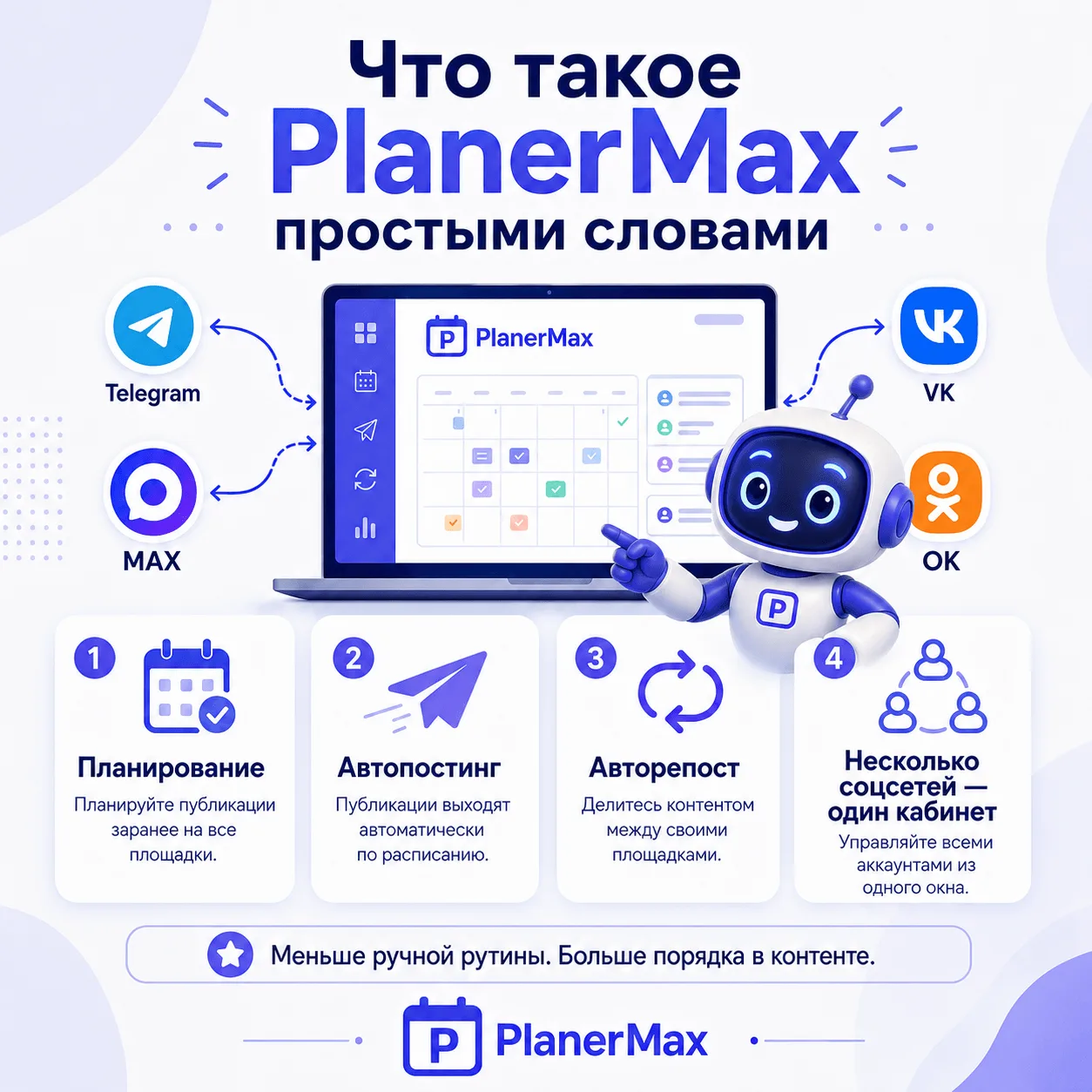 Что такое PlanerMax простыми словами

PlanerMax — это сервис, который помогает не публиковать посты 