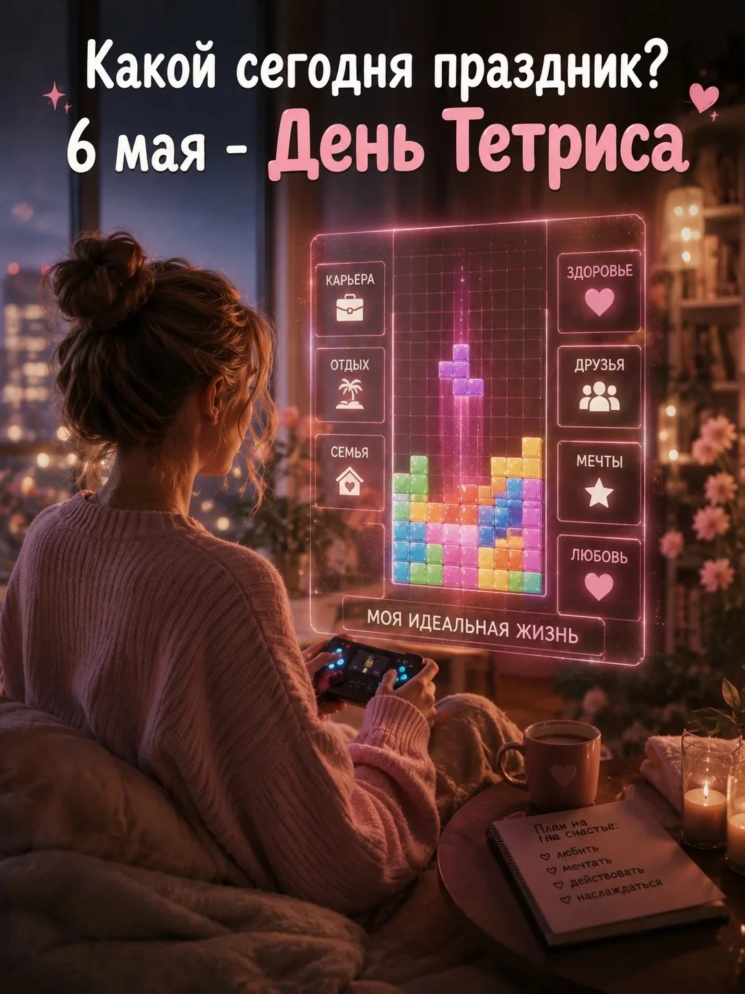 ✅Какой сегодня праздник?
6 мая - День Тетриса🎮

Да-да, той самой игры, в которую хотя бы раз в жизн