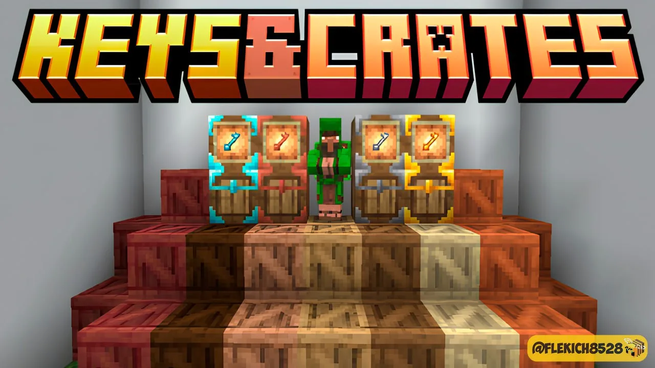 🎮Ящики и ключи

Аддон Keys & Crates добавит в Minecraft Bedrock ящики, которые случайным образом бу