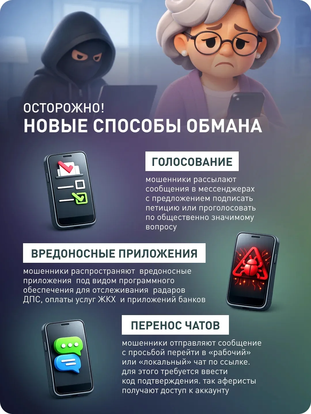 ⚡️ В УМВД России по Архангельской области рассказали о новых схемах мошенничества в стране

Сейчас з