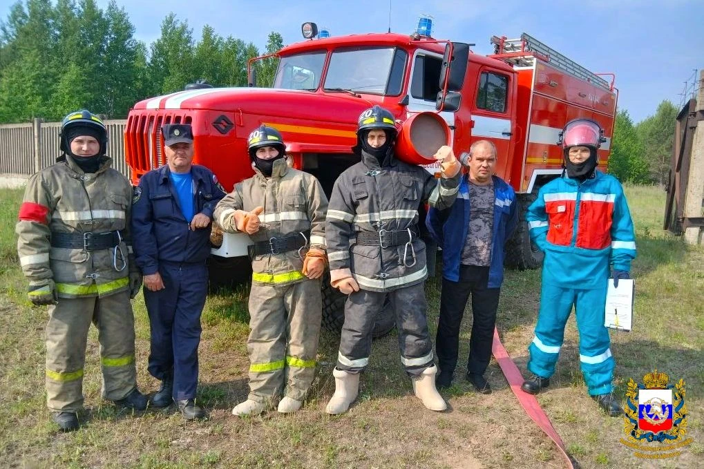 👩‍🚒С 15 по 18 июня прошли занятия с работниками дежурных караулов ПЧ № 120 п. Лесогорск. Тренировк