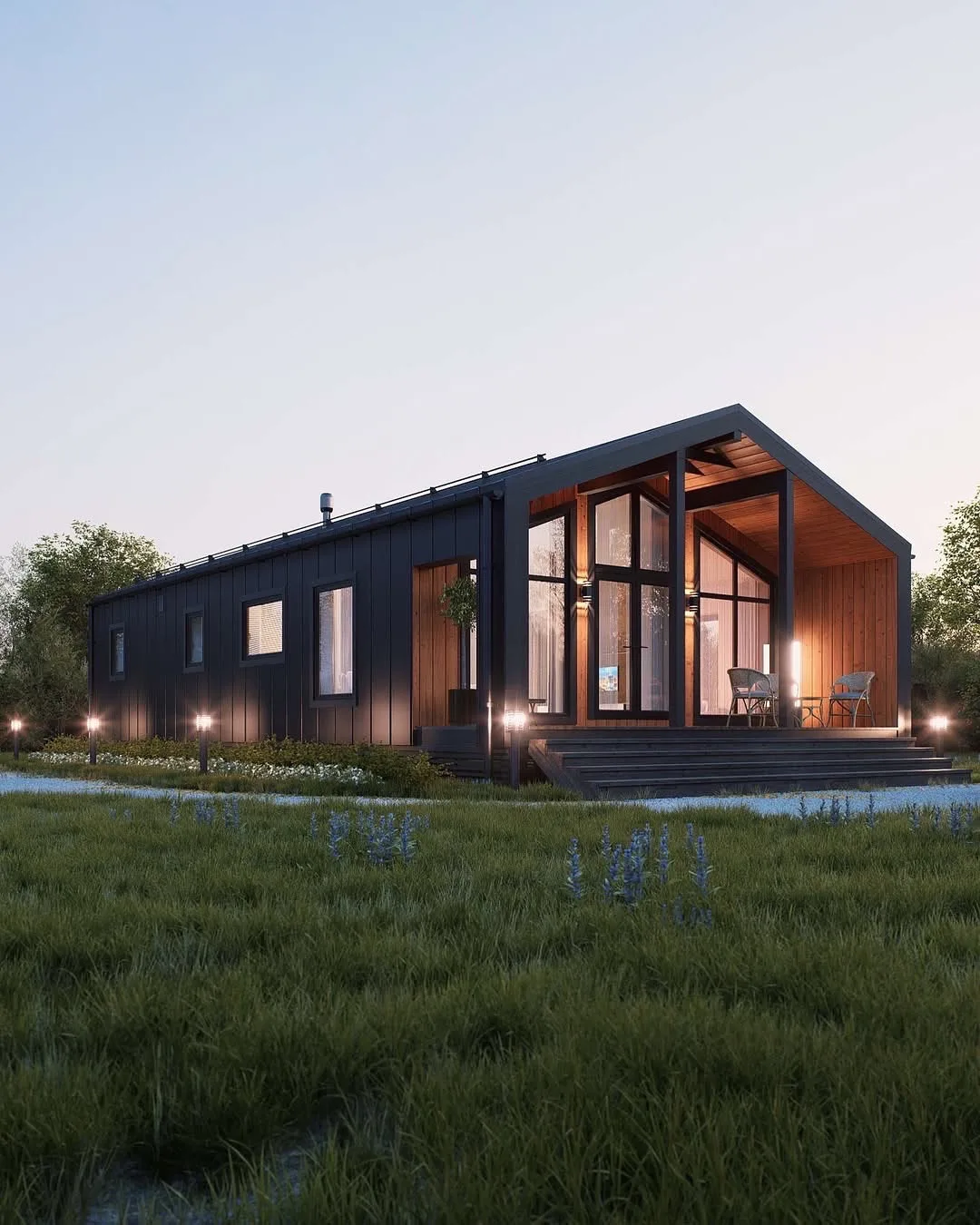 🏡КАРКАСНЫЙ ДОМ в стиле БАРН ХАУС

✅Характеристики:
Размеры: 7,8х14,8м
Высота по стенам: 2,5м
Высота