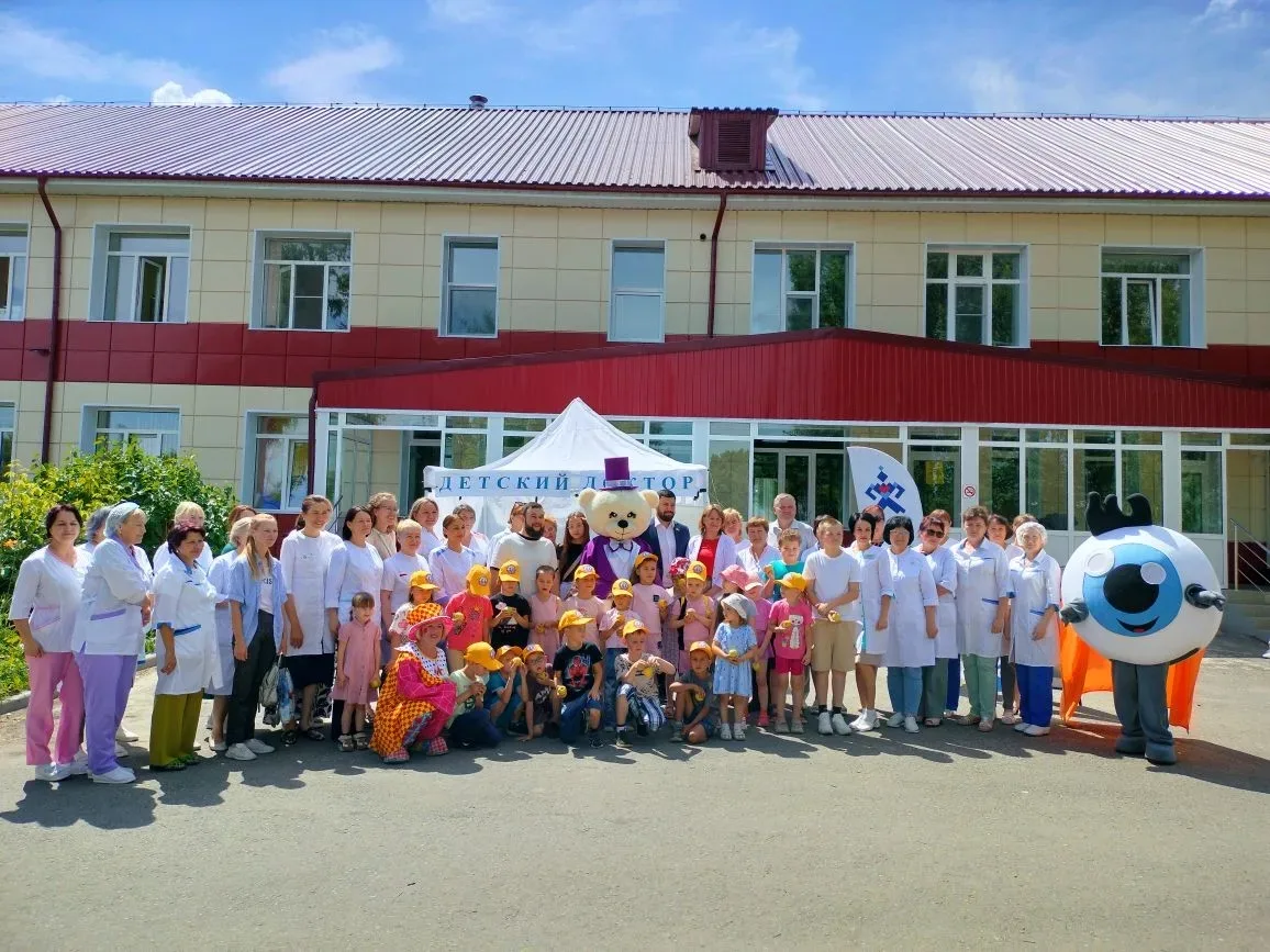 Воспитанники детского сада встретили «Детский поезд здоровья» в рамках проекта «Шаг к здоровью», ини