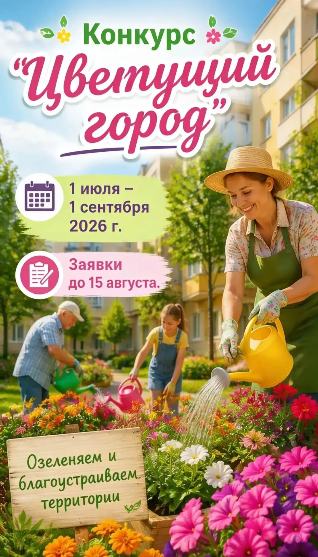 В Котельниче определят самые цветущие дворы
С 1 июля стартует конкурс «Цветущий город», организаторо