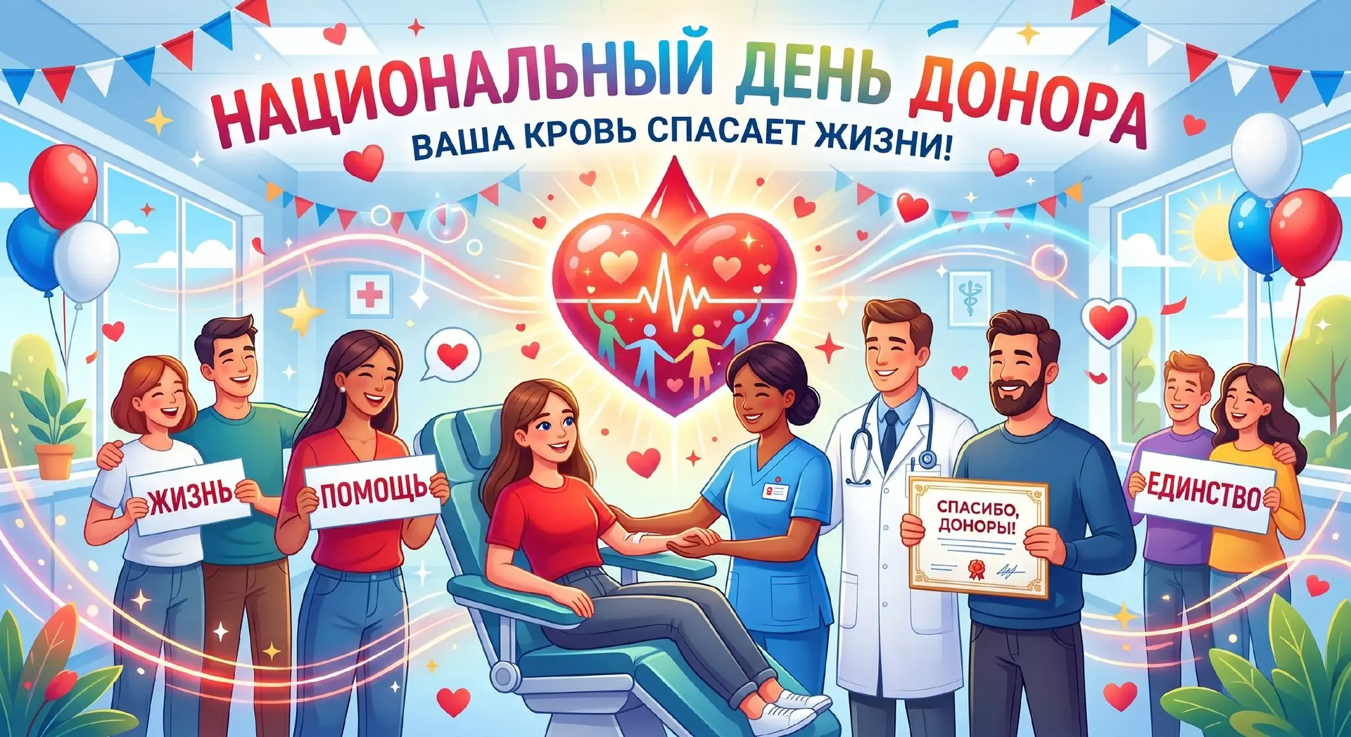 С национальным днём донора! ❤️
О подготовке, потребности, местах сдачи крови в Орловской области мож