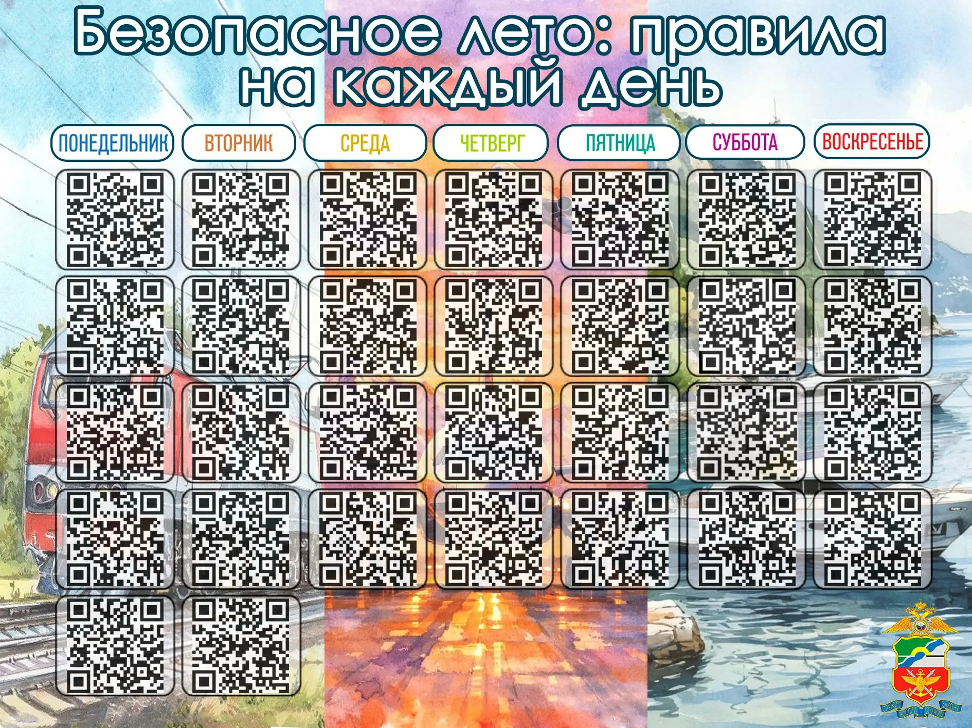 Безопасное лето! Правила на каждый день!