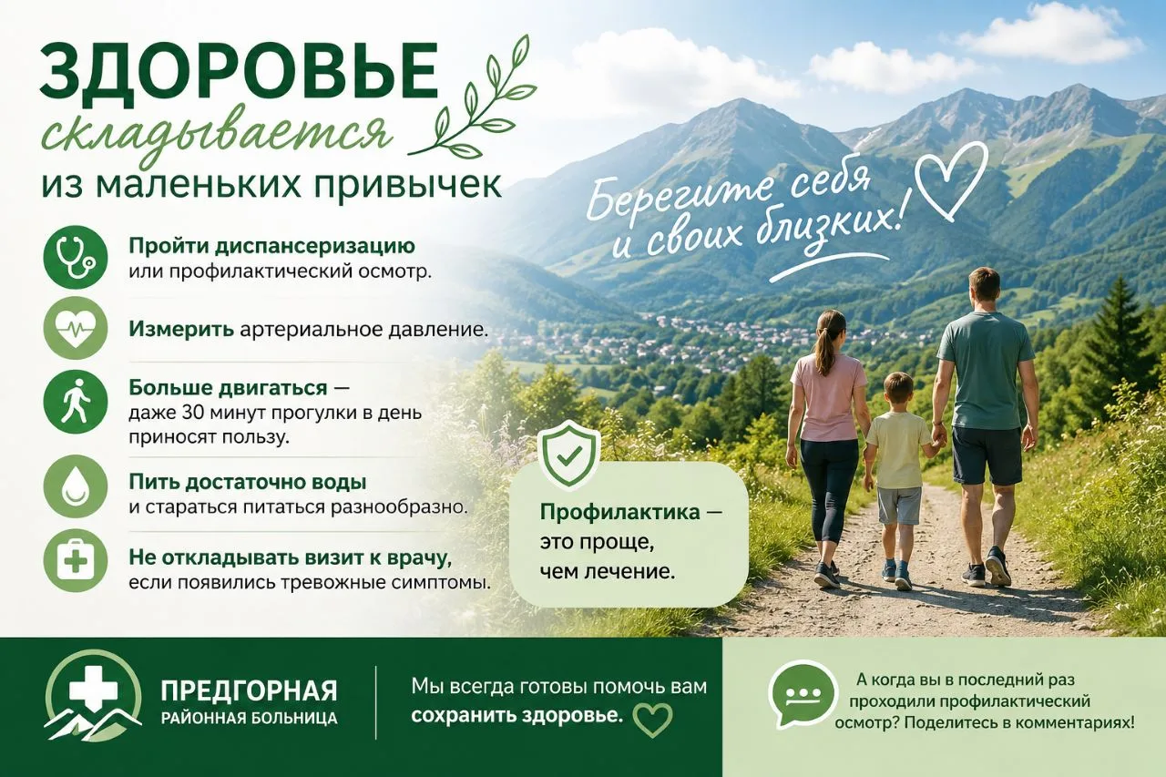🌿 Здоровье складывается из маленьких привычек

Мы часто откладываем заботу о себе на потом: «Когда 
