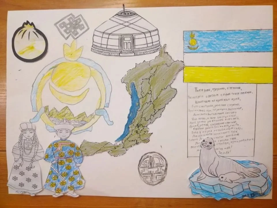 Творчество 🧑‍🎨 7 отряда! 
«Россия — уникальное многонациональное государство». На огромной террито