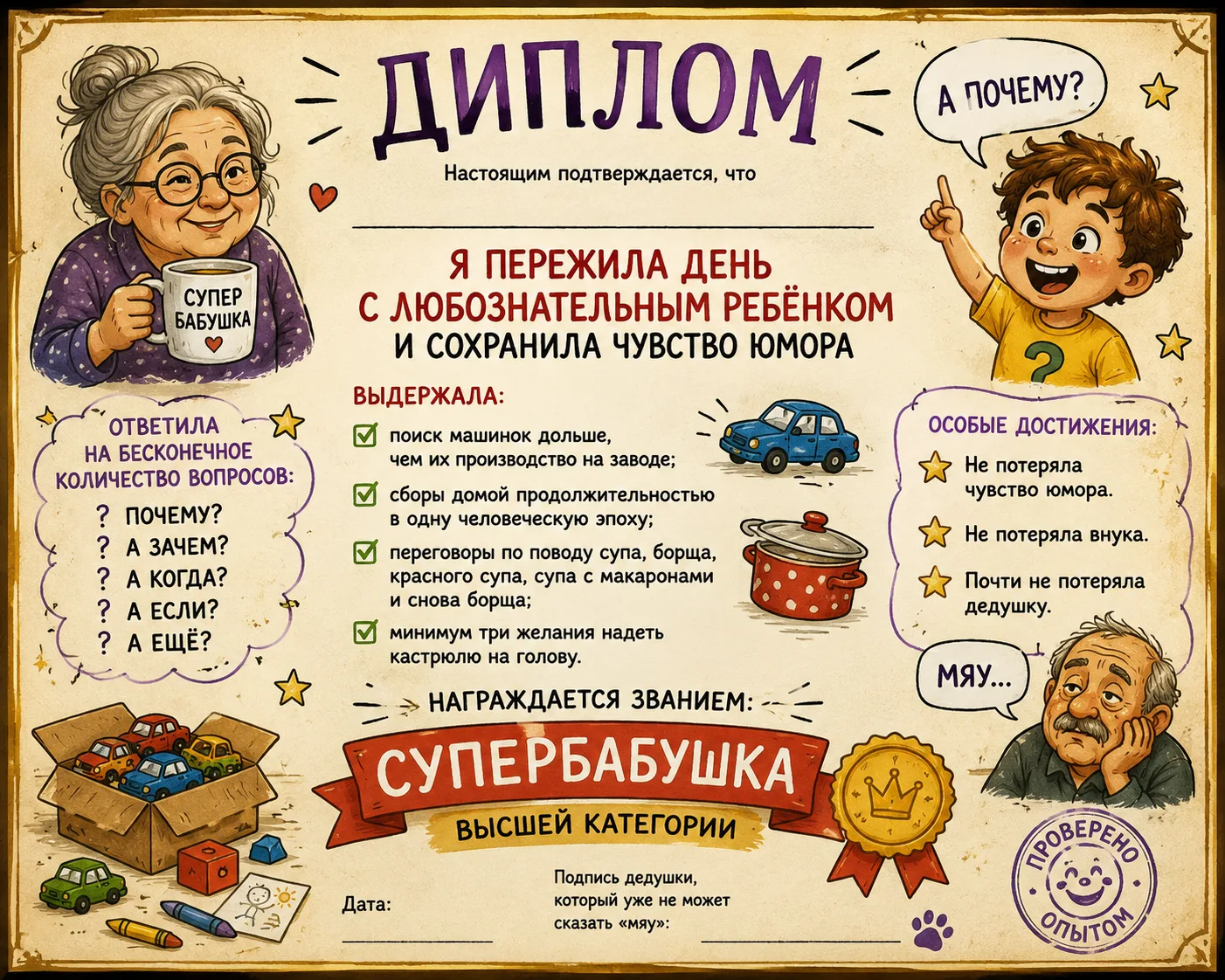 📋 КВЕСТ ДЛЯ БАБУШЕК

📋 ДЛЯ ПРЫГ-СКОКА И ЕГО БАБУШКИ

После нашей сказки про Прыг-Скока мне придума