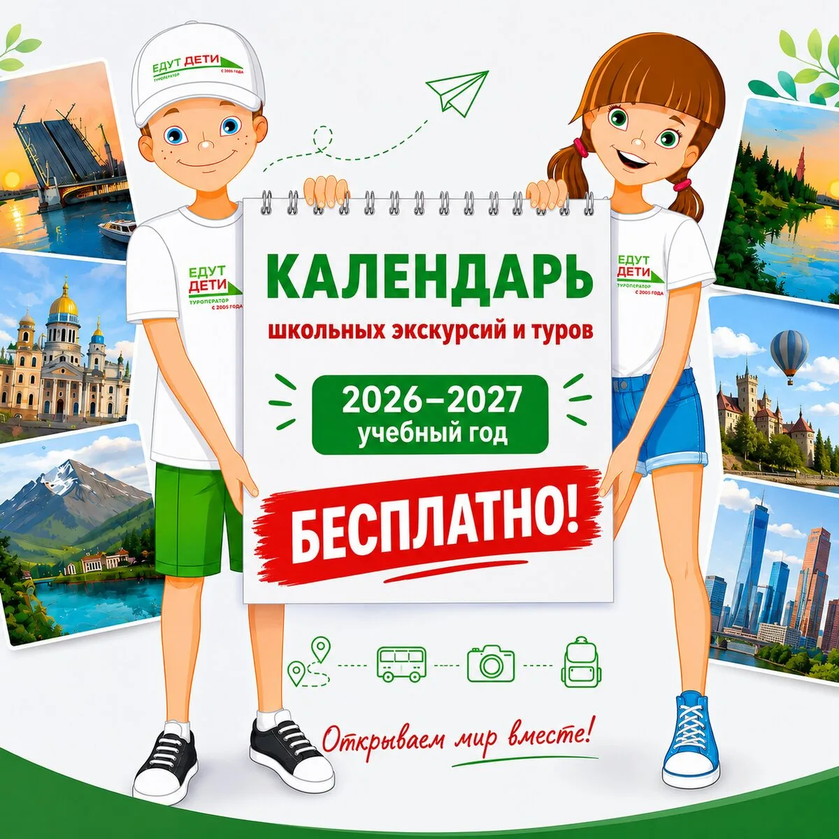 Заберите календарь школьных путешествий в подарок

❤️ Получите бесплатно календарь школьных путешест