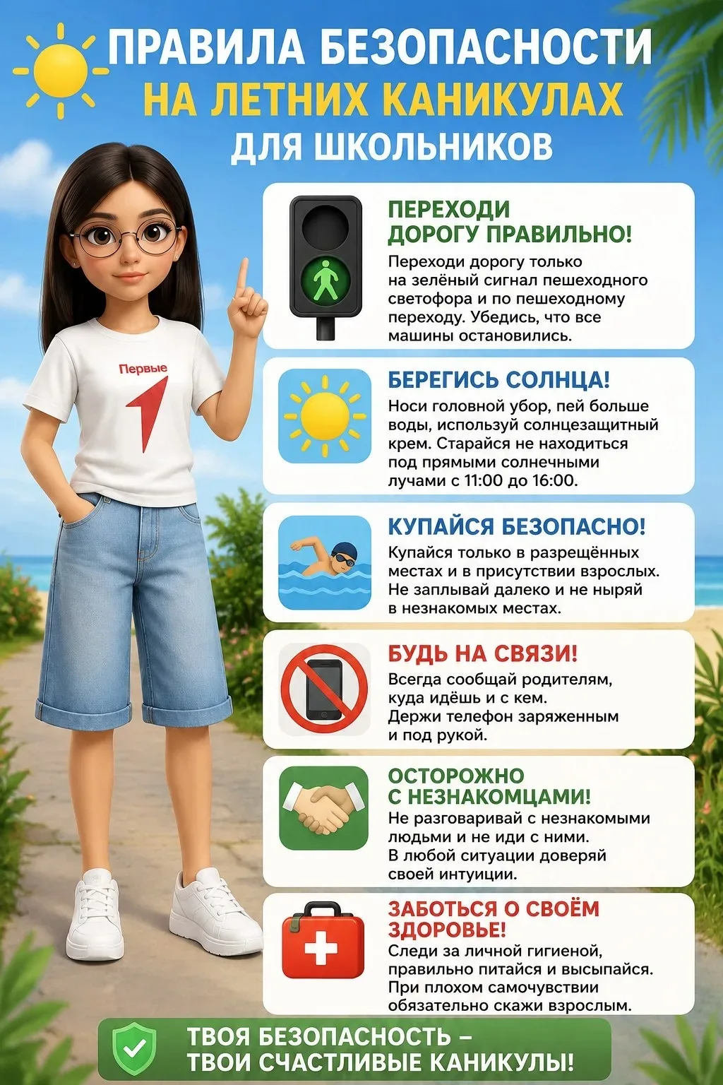 Дорогие ребята! ✨

С огромной радостью поздравляем вас с началом долгожданных летних каникул! 🌞 
Эт