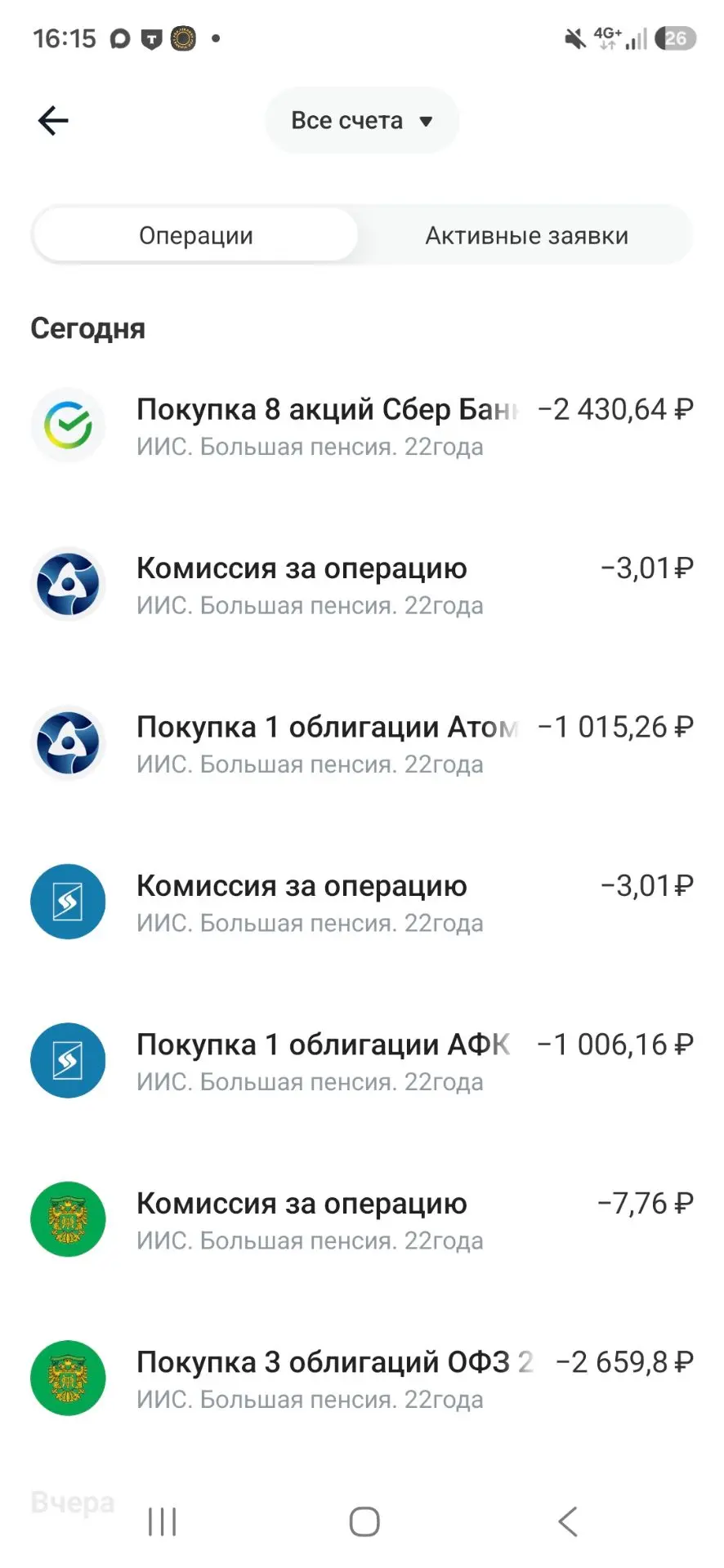 Вот и первые мои ошибки инвестирования. 

Дорогие, еще раз уточню, я не даю инвестиционных рекоменда