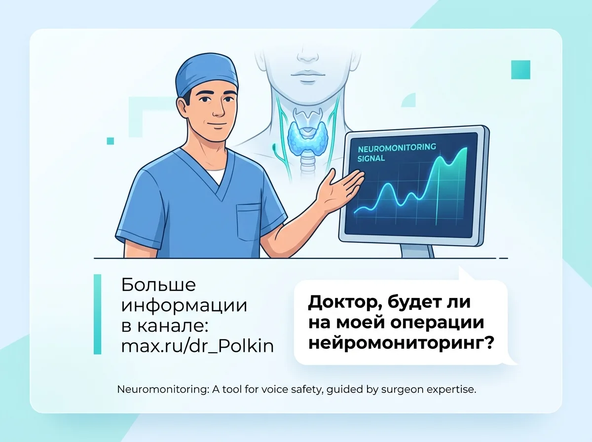 «Доктор, а мне операция будет с нейромониторингом?»🫂Этот вопрос я слышу в кабинете чуть ли не кажды