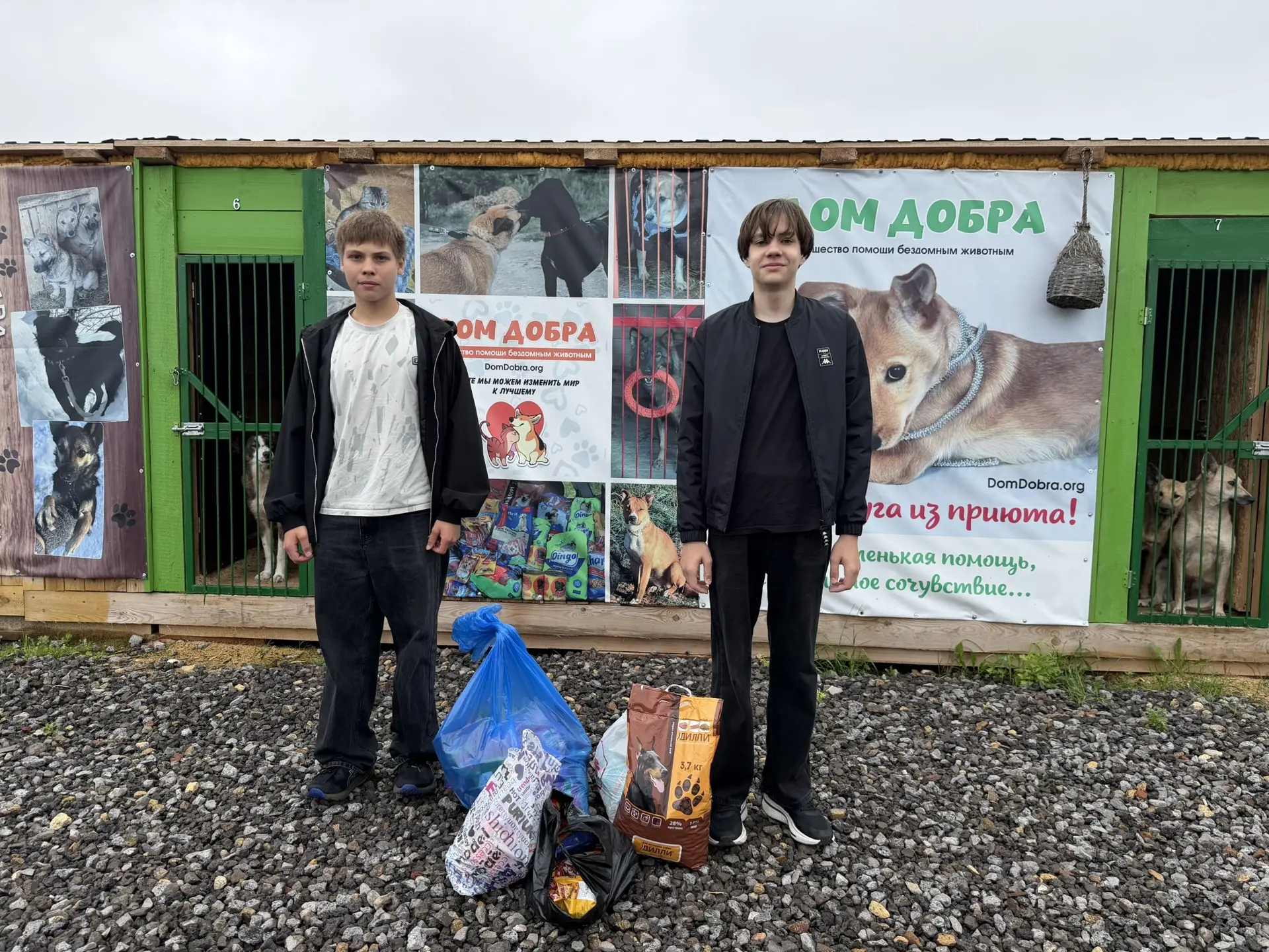 Сегодня ребята из нашего ЛТО привезли корм в приют для животных. В течение всего учебного года в шко