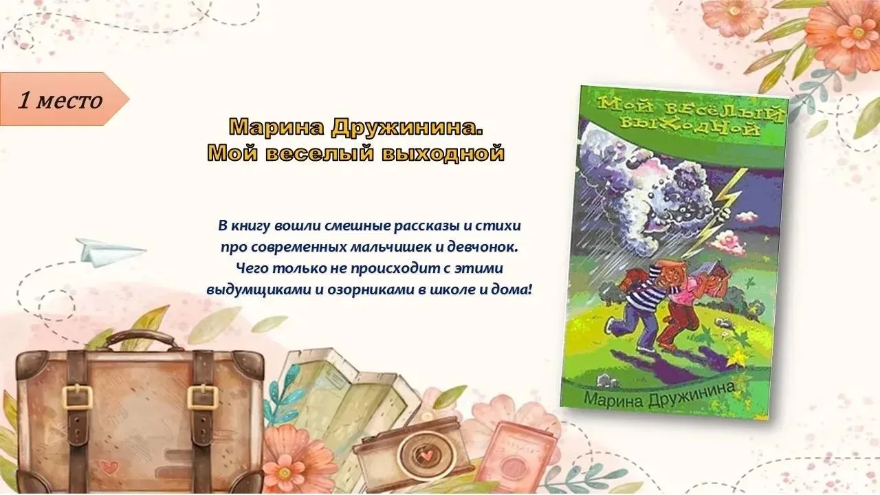 📚ХИТ-ПАРАД КНИГ

Детская библиотека подготовила для вас хит-парад книг, где каждая страница – это д