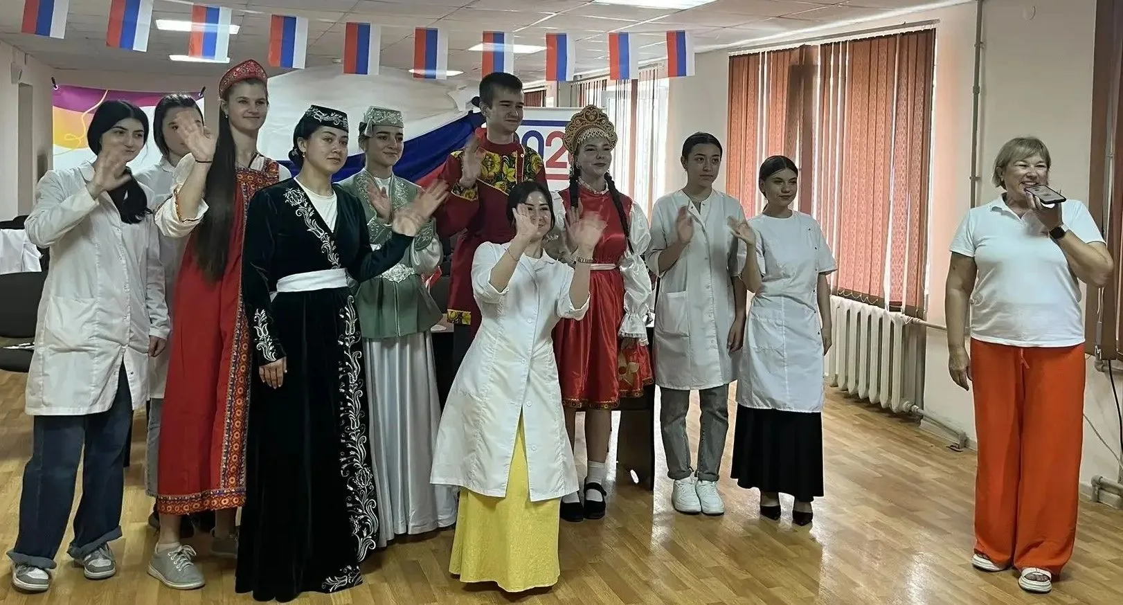 ТЕЛЕМОСТ «МНОГОЦВЕТЬЕ РОССИИ»
 
        10 июня 2026 года состоялся телемост студентов ГАОУ СПО РК «