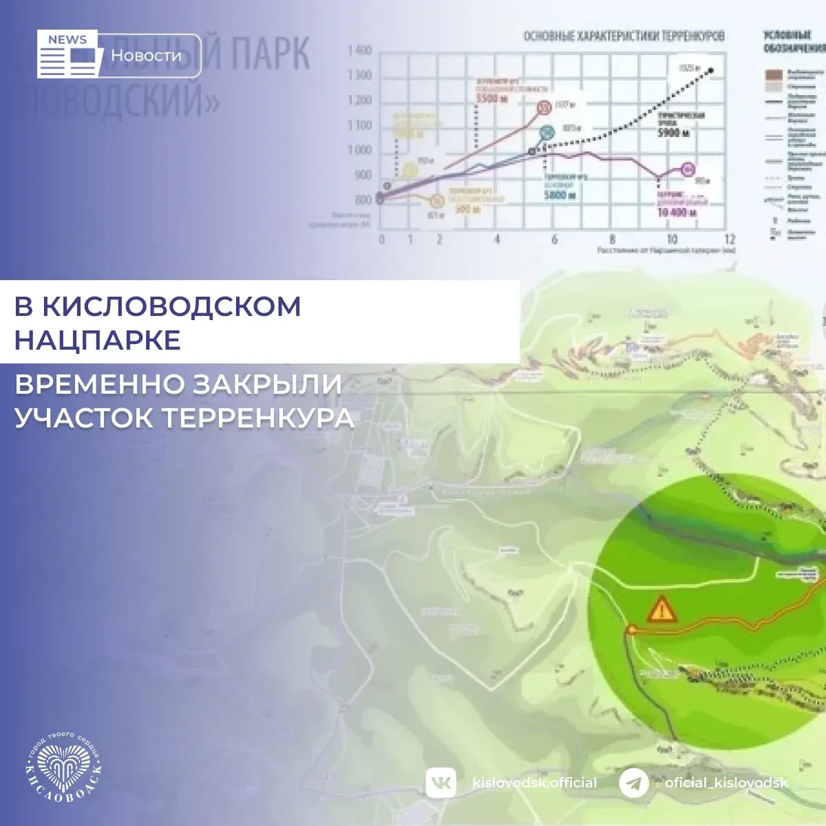 В Национальном парке «Кисловодский» временно ограничили посещение участка терренкура 2Б.

Решение пр