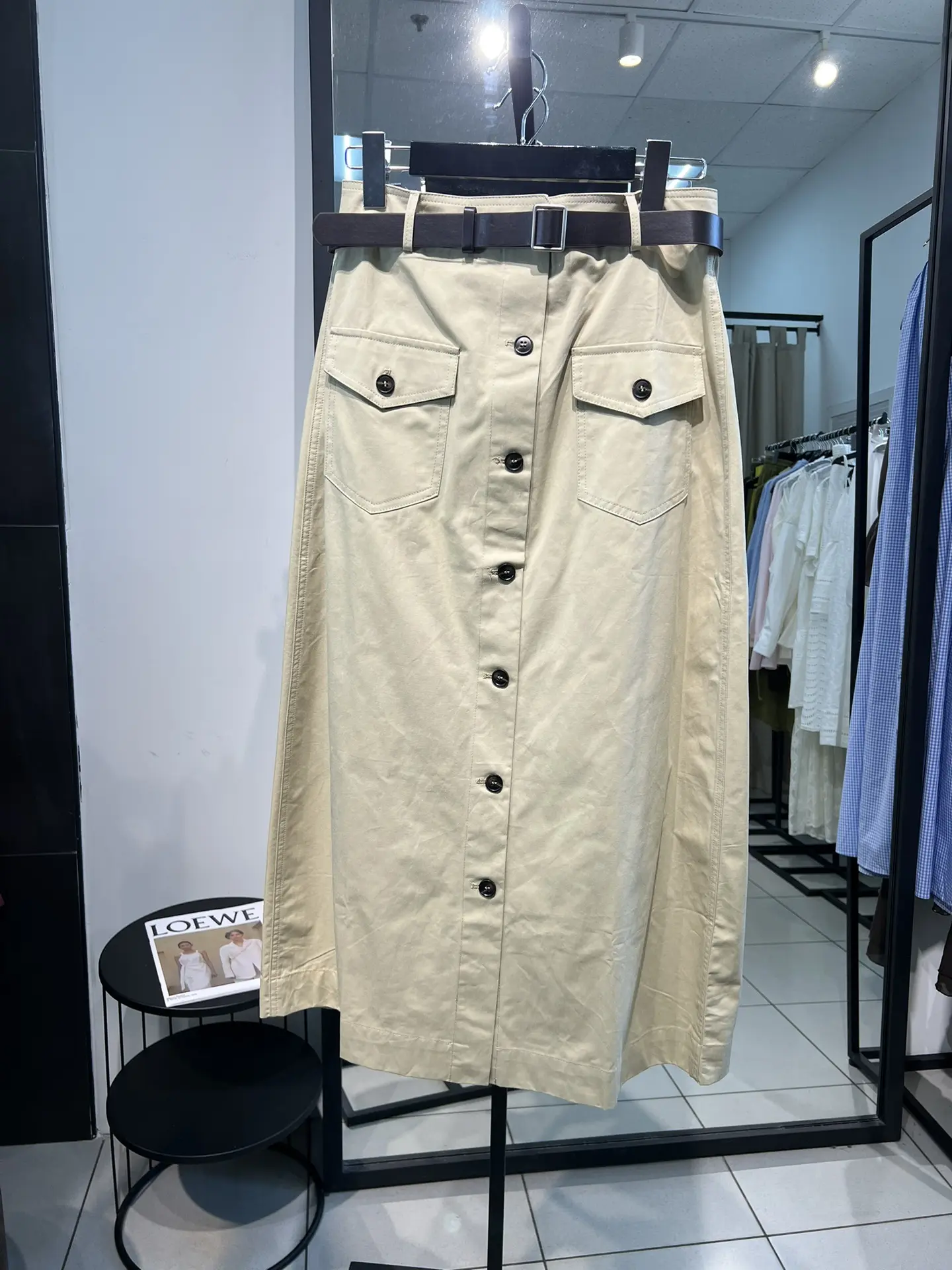 New! Юбки из хлопка в стиле сафари, размеры s, m, 6500