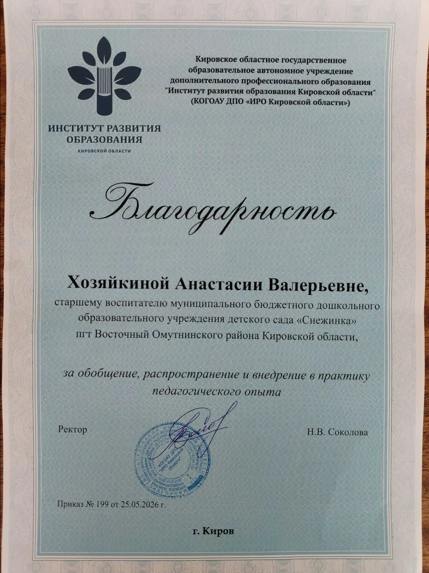 26 мая в ИРО г. Кирова состоялся круглый стол «Год дошкольного образования: современные подходы к во