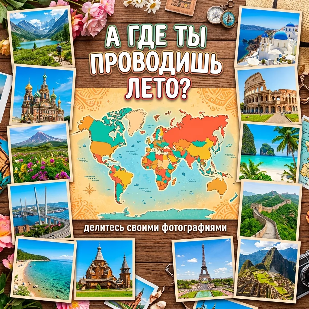 Время путешествий🌏🧭

☀️🍉Лето – идеальное время для путешествий и изучения нового. Кто-то проводит