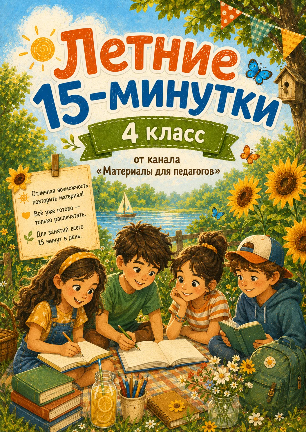 Набор карточек "Летние 15-минутки" 4 класс ☀️ 💐

Делюсь совершенно бесплатно здесь. 🍒

Не забудьте