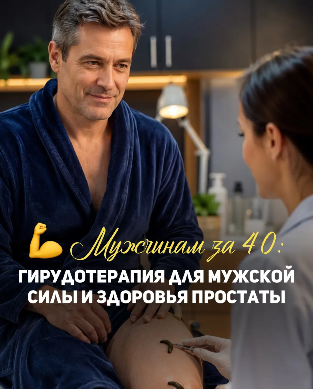 💪 Мужчинам за 40: гирудотерапия для мужской силы и здоровья простаты

После 40 лет многие мужчины з