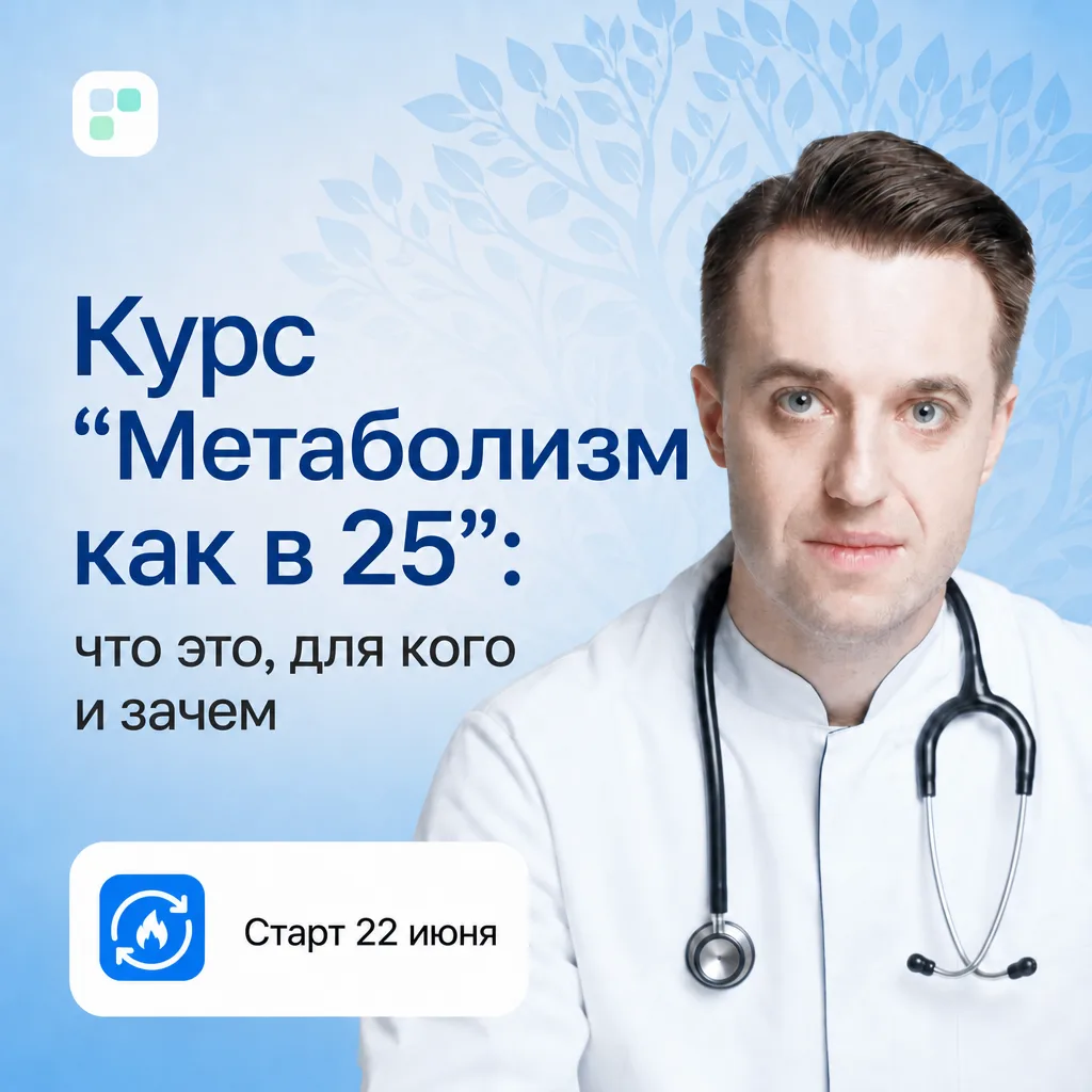 ❌ Это НЕ курс «как похудеть к лету»
✅ Это курс «как не стать хронически больным к 60»

Не диета. Не 