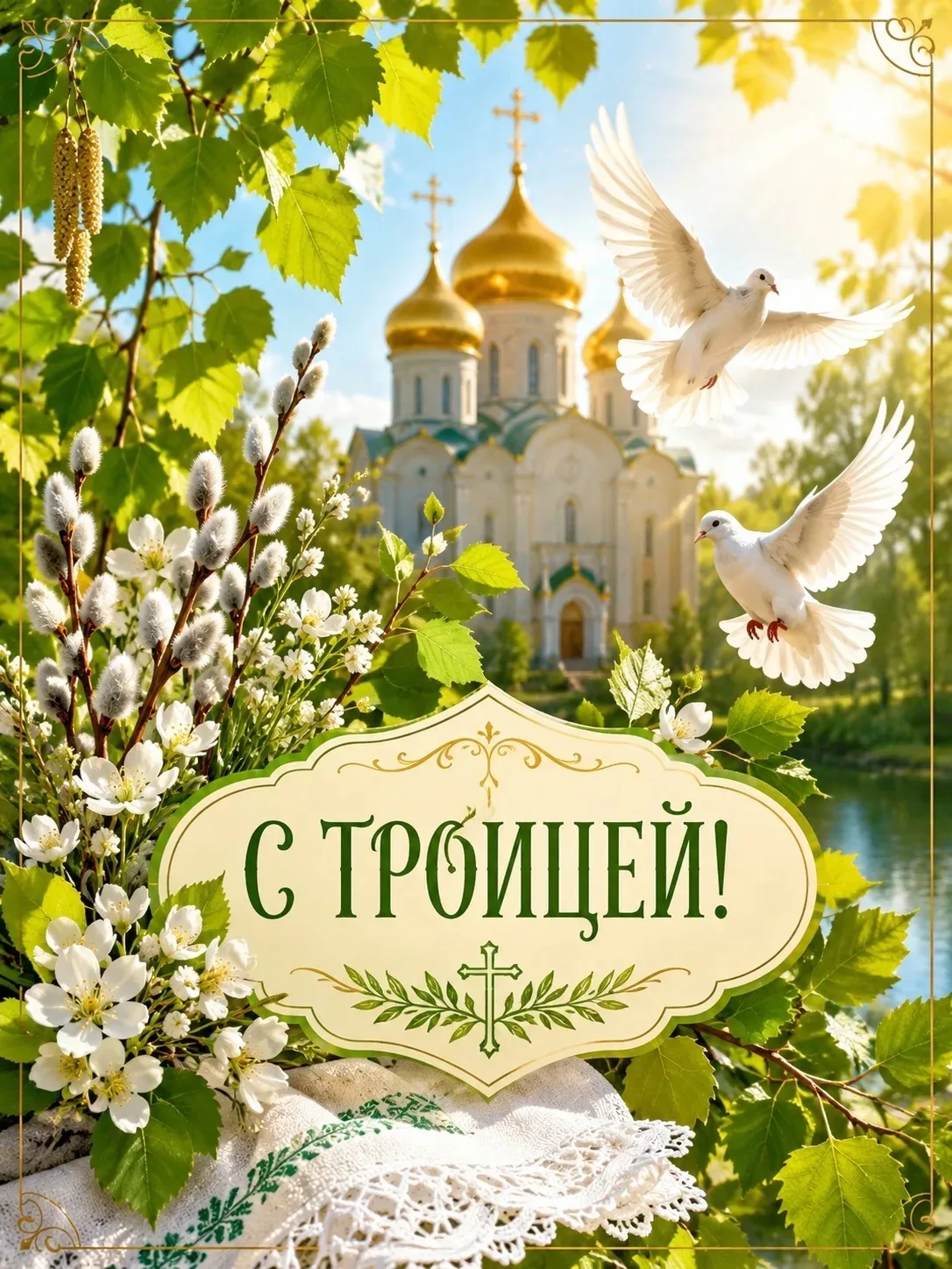 Дорогие односельчане! Поздравляю всех православных верующих с праздником Святой Троицы!
 
В этот све