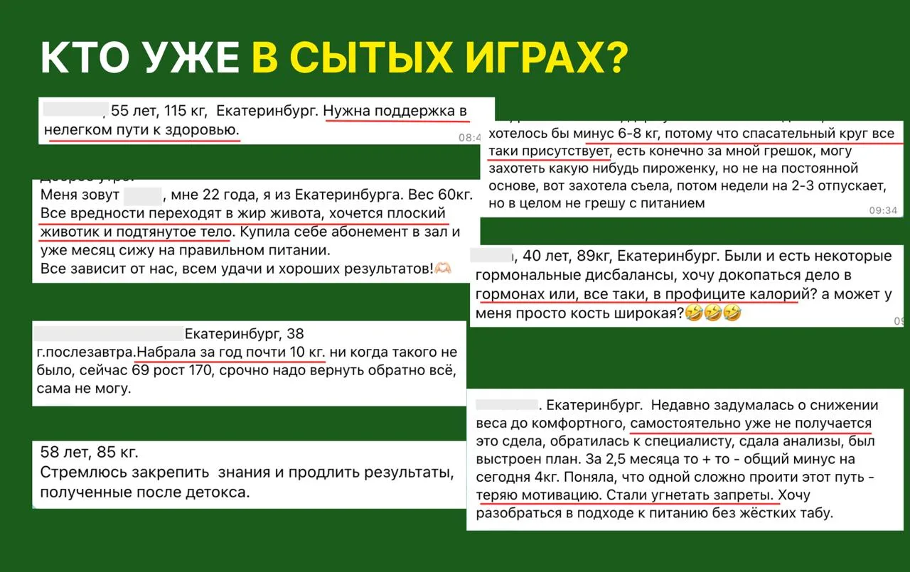 Сегодня читала визитки в чатах «Сытых игр» и поймала себя на мысли, насколько мы все разные.

👉 22 