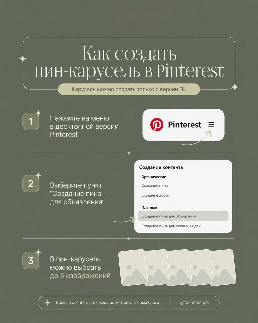 Как создать пин-карусель в Pinterest: один из самых частых вопросов, которые я получаю, давайте разб