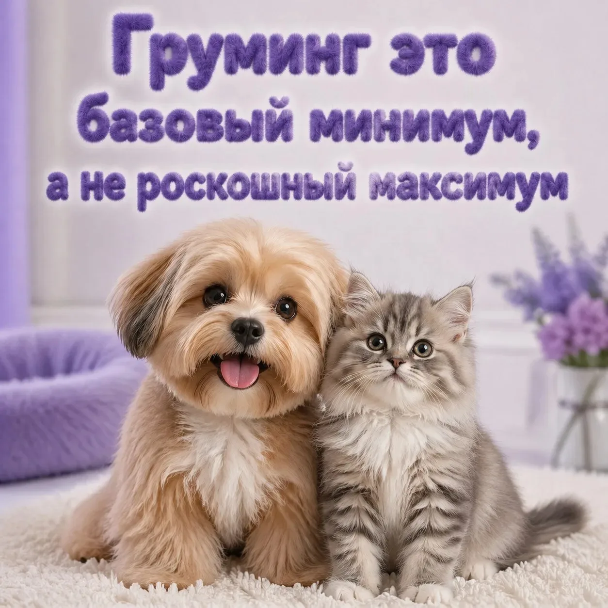 🐾✨ Груминг: не роскошный максимум, а базовый минимум! ✨🐾

Дорогие друзья! В нашем зоосалоне мы уве
