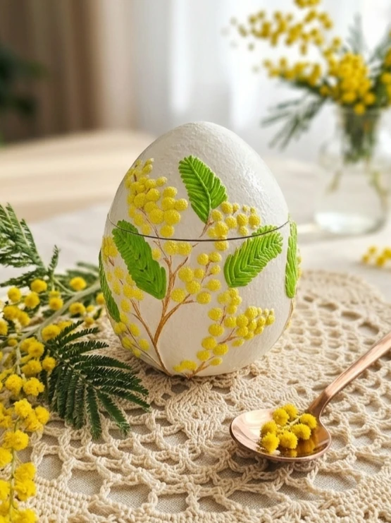 Весна в каждом лепестке! 💛✨
Вы знаете, когда я закончила работу над этой свечой, я поняла — вот она