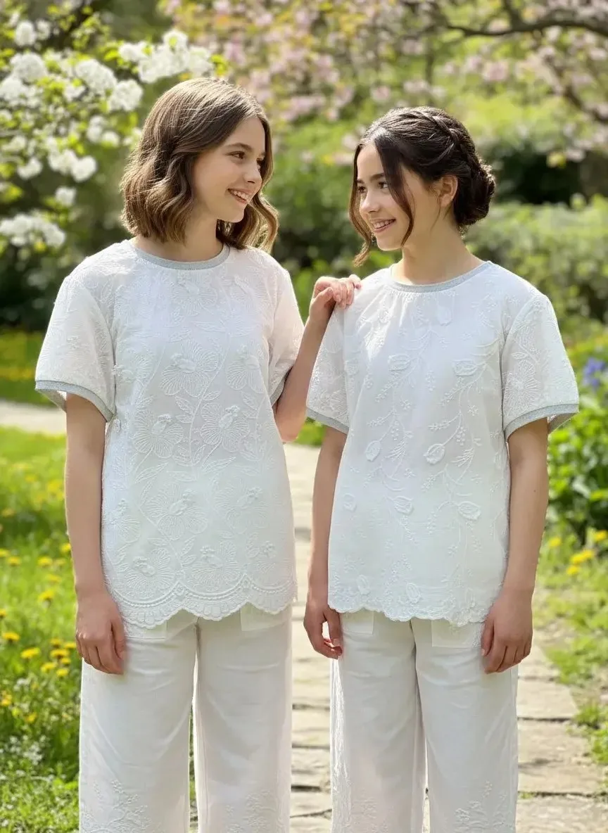 👚 Блузка из хлопка — комфорт и стиль для твоей девочки!
💙 Цена: 1 000 руб.  
📏 Размеры: 42–48