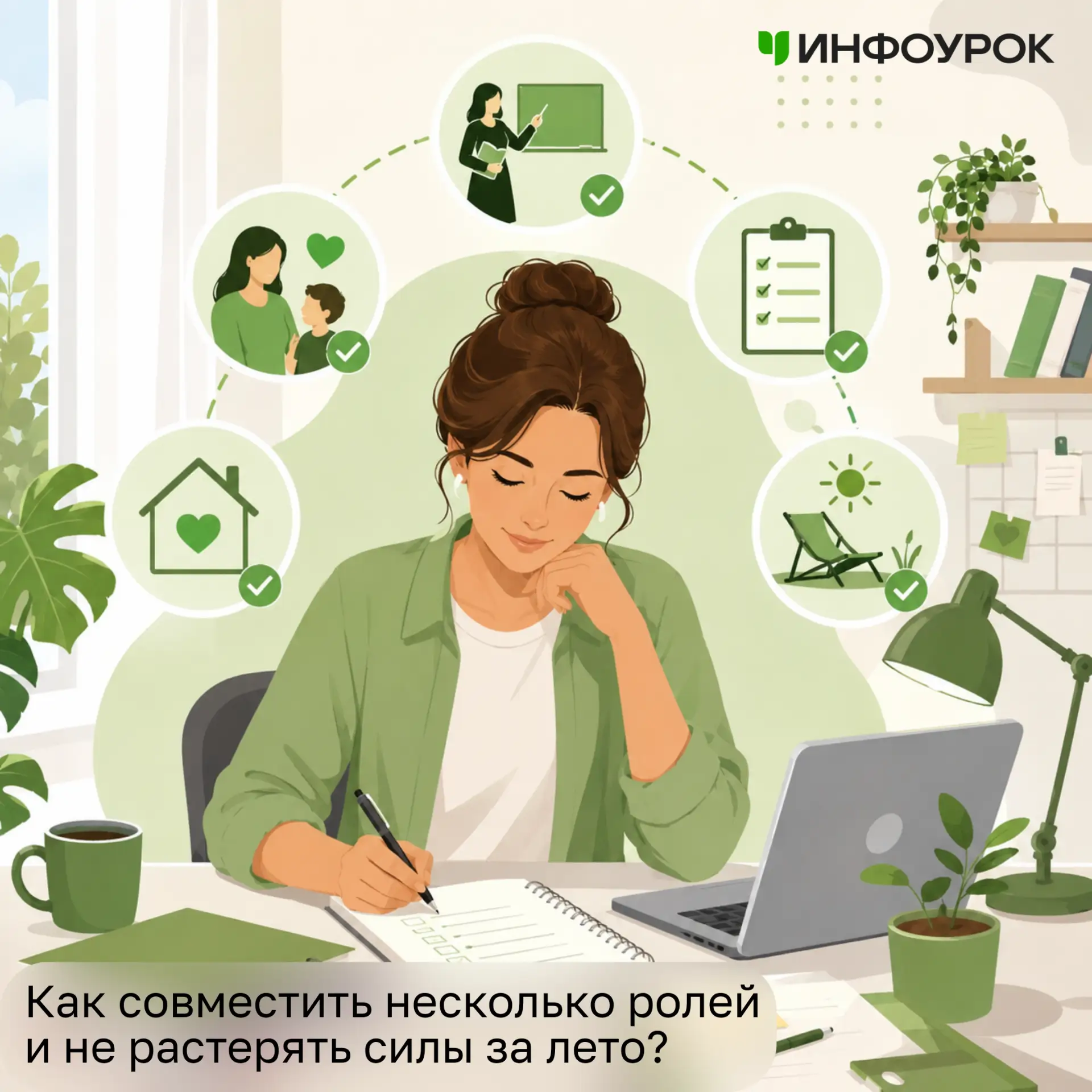 🔥 Летом у педагога часто меняется нагрузка, но роли никуда не исчезают: учитель, классный руководит