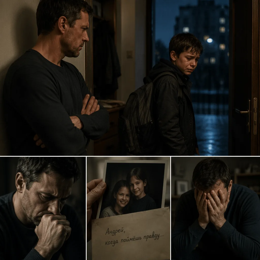 После смерти моей жены я выгнал её сына, потому что он не был моим ребёнком. Десять лет спустя всплы